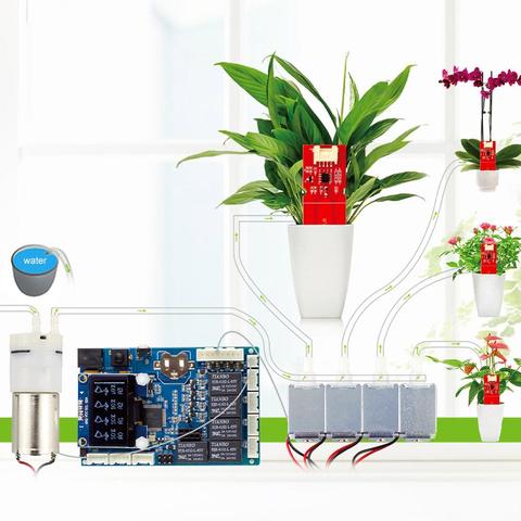 Kit d'arrosage automatique de plantes Elecrow pour Arduino capteur d'humidité du sol bricolage jardinage Kit de refroidissement par eau intelligent pour plantes ► Photo 1/6