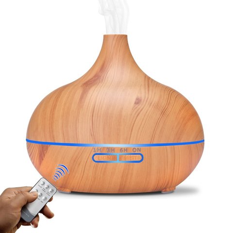 550ML diffuseur d'arôme électrique humidificateur d'air à ultrasons lampe à LED aromathérapie brumisateur télécommande diffuseur d'huile essentielle ► Photo 1/6