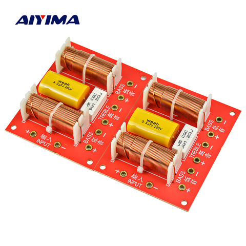 AIYIMA – lot de 2 haut-parleurs 200W, croisement 3 voies, aigus + double basse, filtre de croisement Audio, diviseur de fréquence ► Photo 1/1