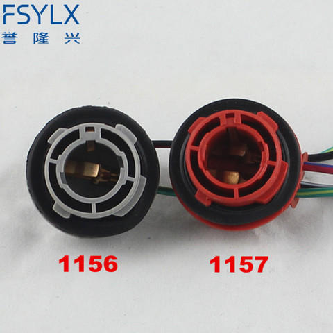 FSYLX – câble de lampe LED 1156 BA15S BAY15D, connecteur femelle 1157, prise 1156, ampoule automobile, camion, lumière de véhicule, 2 pièces ► Photo 1/6