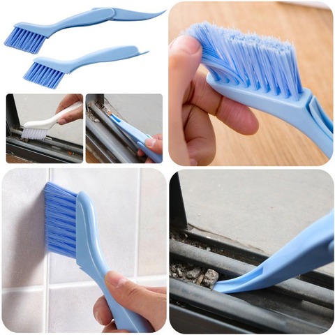 Outils de nettoyage de la brosse à rainures multifonctions, nettoyage des fenêtres, des fentes de cuisine, salle de bains, fournitures de jardinage, 6z-bb051 1 pièce ► Photo 1/6