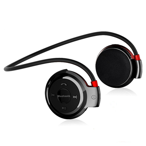 NVAHVA Lecteur MP3 Bluetooth Casque, sans fil Sport Casque Lecteur MP3 Avec FM Radio, stéréo Écouteur TF Carte MP3 Max à 32 GB ► Photo 1/6