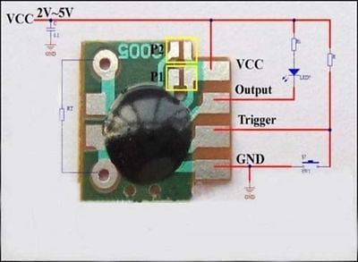 5 pièces multifonction retard déclencheur ChipTiming Mudule minuterie IC synchronisation 2s -1000h ► Photo 1/6