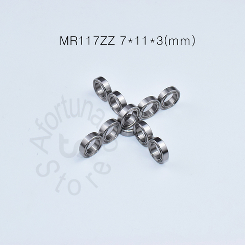 MR117ZZ-Mini roulement en acier chromé, 7*11*3(mm), 10 pièces, livraison gratuite, ABEC-5, roulement Miniature, MR117 MR117ZZ ► Photo 1/6