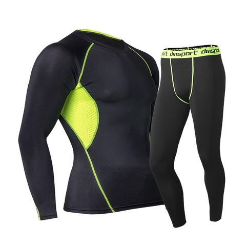 Ensemble de sous-vêtements thermiques pour hommes et femmes, technologie à séchage rapide, Surface élastique, Force longue, combinaison, Compression, lucky John ► Photo 1/6