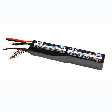 HRB 12S Lipo batterie 44.4V 5000mAh 50C XT150 XT60 Deans Pack pour lutin 700 RC hélicoptère à voilure fixe quadrirotor pour pièces e-bike ► Photo 1/1