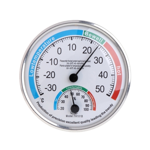 Thermomètre analogique domestique hygromètre température humidité moniteur compteur jauge L15 ► Photo 1/6