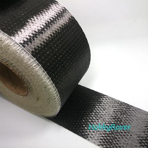 Tissu unidirectionnel en Fiber de carbone 12k UD, 300 g/m², 3,4 gpa de Grade B, matériau de réparation à haute résistance ► Photo 1/6