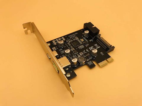 Carte d'extension USB PCIE Sata 3.1 2,4a, carte d'extension, PCIE USB USB-C, carte d'extension pour ordinateur ► Photo 1/6