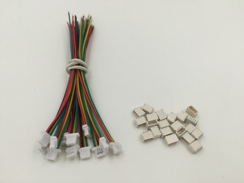 Mini Micro SH 1.0-connecteur JST à 4 broches | 5 jeux de connecteurs avec câbles fils, 100MM, personnalisation directe en usine, pour le client, vente en gros, OEM ► Photo 1/5