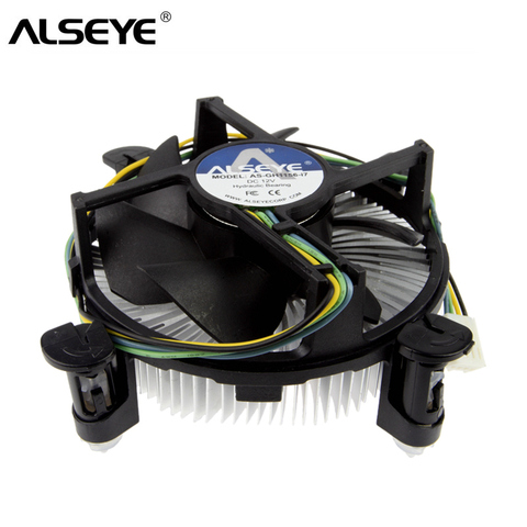 ALSEYE ventilateur refroidisseur de processeur 90mm PWM 4pin ventilateur cpu avec dissipateur thermique et Base en cuivre refroidisseur pour LGA 1155/1156/1150/1151/i3/i5/i7 ► Photo 1/6