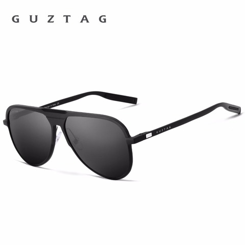 GUZTAG marque unisexe classique hommes cadre en aluminium lunettes de soleil polarisées UV400 miroir mâle lunettes de soleil femmes pour hommes G9828 ► Photo 1/6