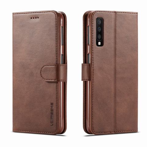 Coque de téléphone à rabat en cuir, étui portefeuille magnétique luxueux pour Samsung Galaxy A70 ► Photo 1/6