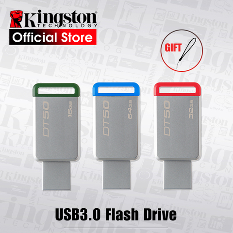 Kingston numérique DT50 USB 3.0 clé USB 16GB clé USB 128GB 32GB clé USB 64GBGB métal stylo lecteurs 8GB mémoire U Stick ► Photo 1/5