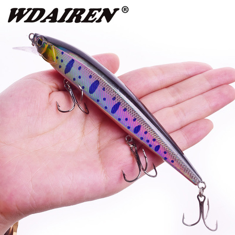 Leurre méné flottant rigide avec wobbler, appât artificiel idéal pour la pêche en mer, Crankbait, 14cm, 18.5g, 1 pièces ► Photo 1/6