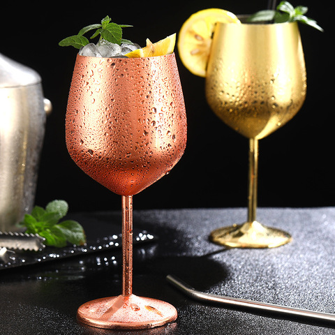 KuBac HoMmi-verres à vin en acier inoxydable, verres pour Cocktail, verres à jus, Champagne, coupe à whisky, articles de bar ► Photo 1/6