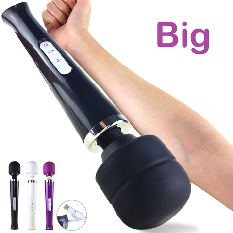 Grand baguette magique vibrateur puissant corps Massage bâton AV vibrateurs pour les femmes G Spot femelle Clitoris stimulateur jouets sexuels pour adultes ► Photo 1/6