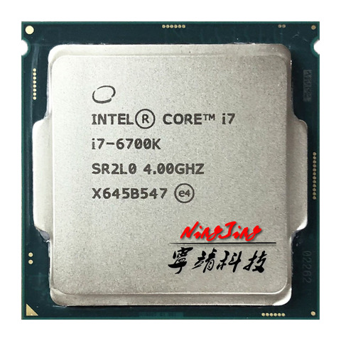 Intel Core i7 6700 K 6700 K 4.0 GHz, Quad-core 8 fils 65w LGA 1151 ► Photo 1/1
