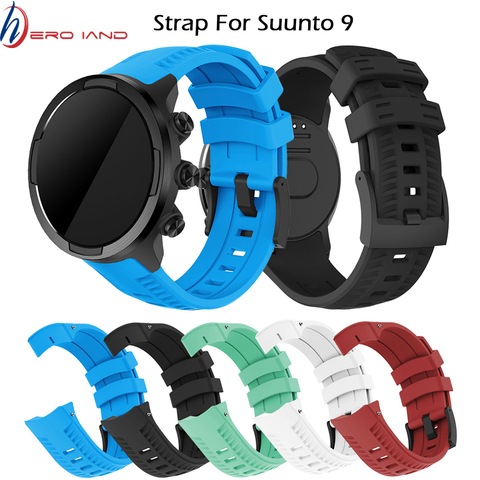 Silicone Remplacement Accessoire Bracelet De Montre Bracelet Bracelet Pour Suunto 9 et Suunto Spartan Sport Poignet Rh Baro Smartwatch ► Photo 1/6