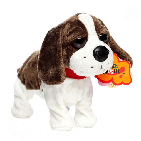 Animaux de compagnie électroniques contrôle du son Robot chiens support d'écorce marche mignon jouets interactifs chien électronique Husky pékinois jouets pour les enfants ► Photo 1/6
