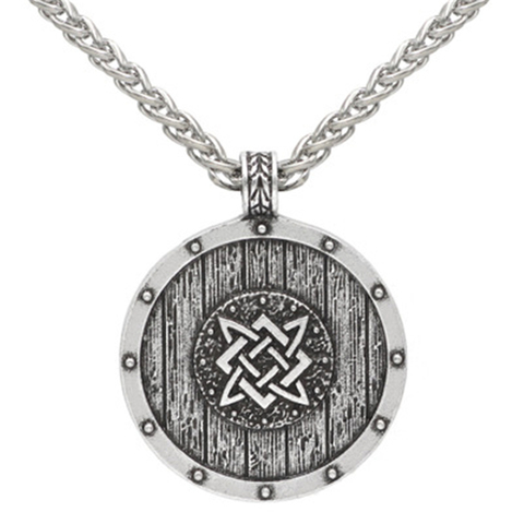 Collier avec pendentif carré de Valknut Viking Svarog, en forme d'étoile, amulette russe, ancien talisman, bijoux païen pour hommes ► Photo 1/5