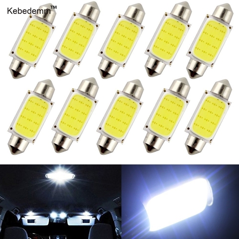 Ampoules LED pour intérieur de voiture, lampe de dôme, plaque d'ampoule, 31mm 36mm 39mm 41mm, 1.5W DC12V, 10 pièces/lot ► Photo 1/6