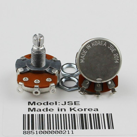 1 pcs JSE A500K/B500K Volume Tone Contrôle Solide Arbre Pots Ensemble Électronique Potentiel Pour Double-bobine Électrique guitare/Basse ► Photo 1/1