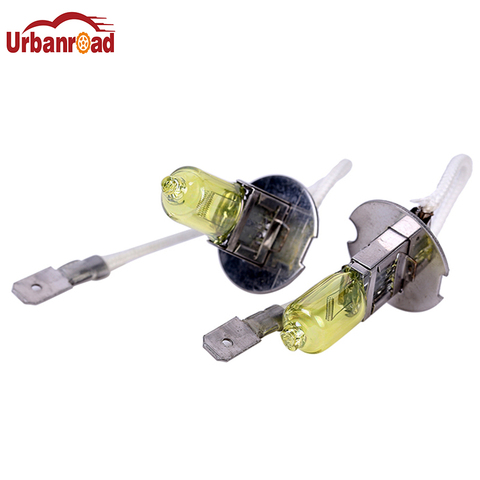 Urban road – ampoules H3 halogènes 3000K 12V 55W, 2 pièces/lot, anti-brouillard jaune doré, pour Parking, prix d'usine ► Photo 1/6