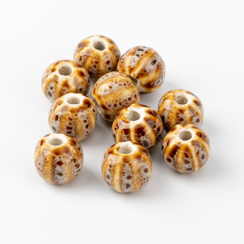 15 #20 pièces grande forme de pastèque unique perles en céramique Promotion pas silicone spécial perles en céramique # HY418 ► Photo 1/5