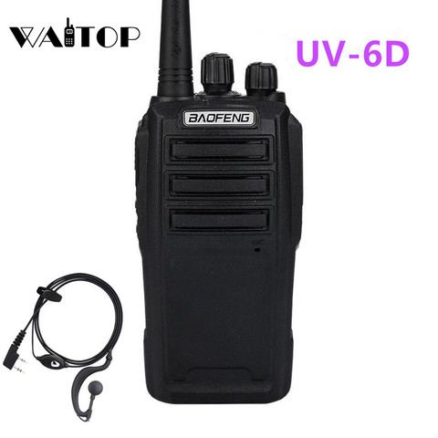 Baofeng UV-6D talkie-walkie longue portée Radio bidirectionnelle 400-480MHz UHF monobande émetteur-récepteur de Radio portable Interphone ► Photo 1/1