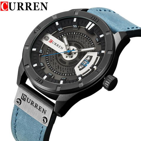 Relogio Masculino CURREN montre hommes étanche calendrier Sport militaire mâle horloge Top marque de luxe 3D cadran homme montre-bracelet 8301 ► Photo 1/6