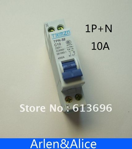 Mini disjoncteur DPN 1P + N 10A MCB ► Photo 1/1