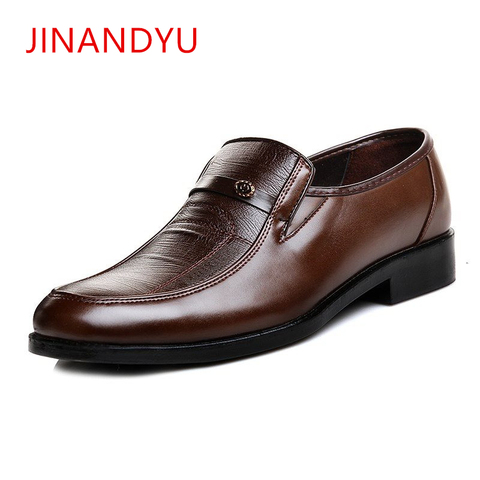 Marque italienne en cuir hommes chaussures formelles hommes classique Oxford chaussures pour hommes en cuir chaussures habillées hommes mocassins noir et marron ► Photo 1/6