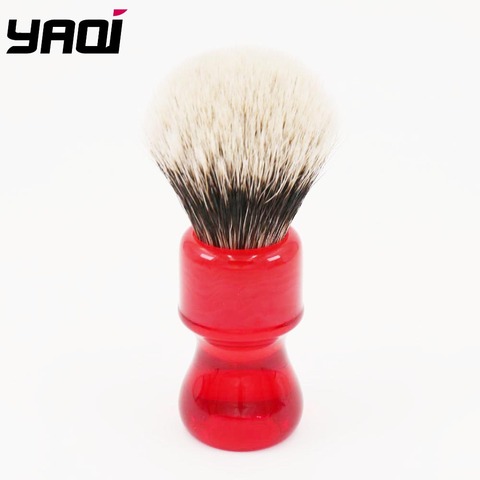 Yaqi-blaireau rubis deux bandes pour hommes, brosse de rasage des cheveux ► Photo 1/5