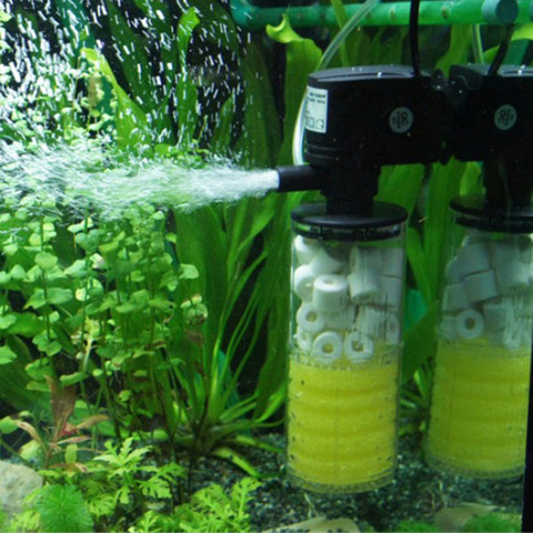Filtre pour Aquarium 3 en 1, pompe à Air, augmentation de l'oxygène, filtre pour aquarium interne, grande pompe à Air ► Photo 1/6