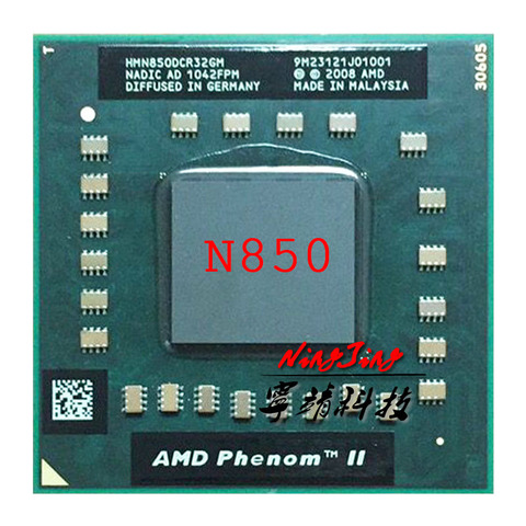 AMD Phenom II Triple-Core Mobile N850 2.2 GHz trois-Core trois fils processeur d'unité centrale HMN850DCR32GM Socket S1 ► Photo 1/1