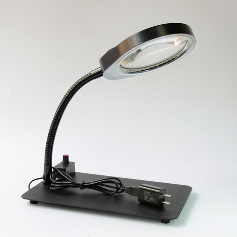 5x 8x 10x loupe LED bureau lumière du jour loupe lampe de Table 48 LED multi-fonction bureau loupe lampe en gros ► Photo 1/1