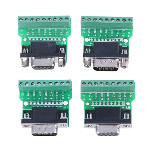Connecteurs sans soudure DB9 broches | 1 unité, adaptateur série RS232 à Terminal ► Photo 1/6
