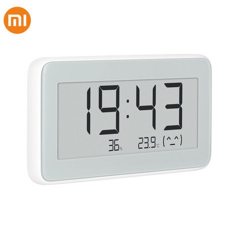 Xiaomi Mijia BT4.0 sans fil Smart électrique horloge numérique intérieur et extérieur hygromètre thermomètre LCD température outils de mesure ► Photo 1/4