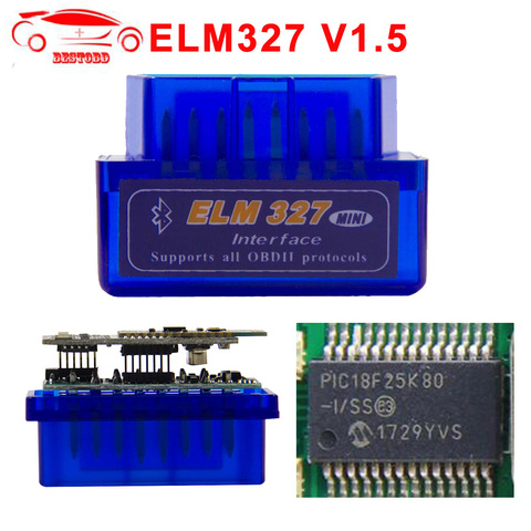 ELM327 v1.5 Scanner de voiture, Bluetooth, lecteur de Code OBD2, pour Android, couple, Windows, 30 pièces/lot ► Photo 1/6