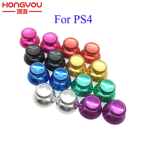 Capuchons de remplacement pour manette de jeu playstation 4 PS4 XBOX ONE, 1 paire de manettes de Joystick analogique 3D en aluminium métallique ► Photo 1/1