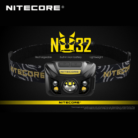 Nitecore-lampe frontale NU32, CREE offre spéciale, XP-G3 Lumens, haute Performance, batterie Li-ion intégrée, LED Lumens, 550 Lumens ► Photo 1/6