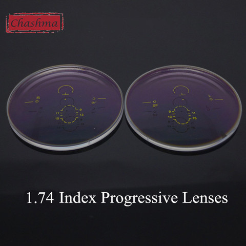 Chashma – lentilles progressives de couleur claire, indice 1.74, lentille Anti-reflet, multifocale, sans Prescription ► Photo 1/1