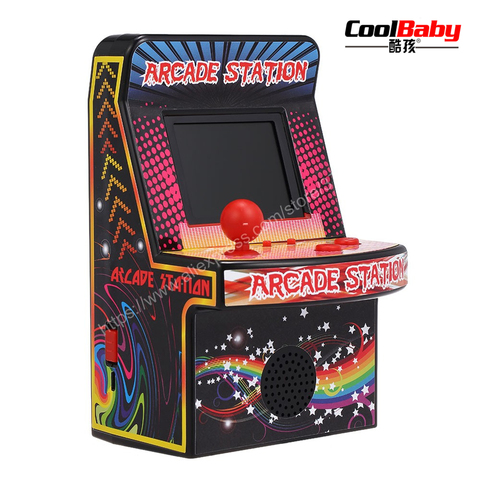 CoolBaby Portable rétro Console de jeu Portable 8 bits Machine de jeu Mini jeux d'arcade intégré 240 jeux classiques pour les enfants ► Photo 1/6