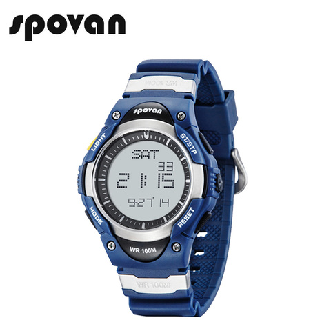 SPOVAN montre de Sport numérique pour hommes mode 100M étanche en plein air électronique alarme chronomètre montres pour enfants garçon cadeaux SW01 ► Photo 1/6