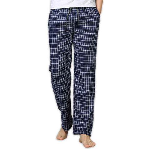 Été 100% coton sommeil bas hommes pyjama simple vêtements de nuit pantalon pijamas pour homme pure hommes pantalon pyjama pantalon grande taille ► Photo 1/6