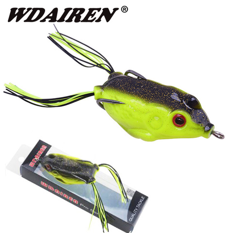 WDAIREN Haute Qualité Kopper Cible Vivante Grenouille Leurre 6 cm/12g Snakehead Leurre Topwater Simulation 1 Pcs Grenouille de pêche Leurre WD-036 ► Photo 1/6