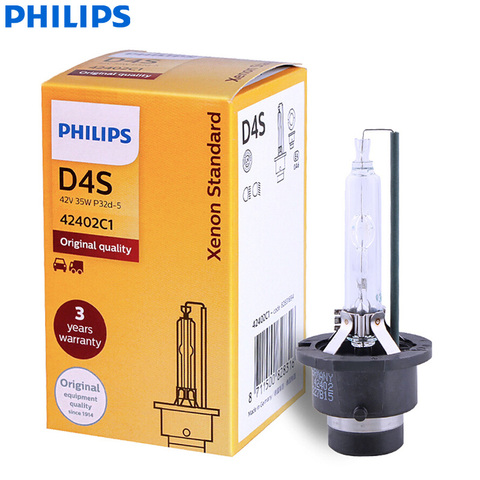 Philips-xénon caché pour phares de voiture, norme D4S 42402C1, ampoules de voiture d'origine au xénon, de qualité OEM, allemagne (simple) ► Photo 1/6
