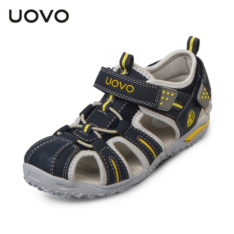 UOVO marque 2022 été sandales de plage enfants fermé orteil bambin sandales enfants créateur de mode chaussures pour garçons et filles #24-38 ► Photo 1/6