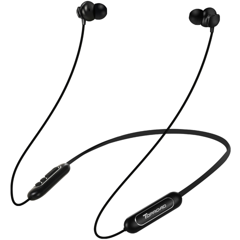 TOPROAD étanche Sport Bluetooth écouteur sans fil casque stéréo basse dans l'oreille bandeau écouteurs casque avec micro pour téléphone ► Photo 1/6